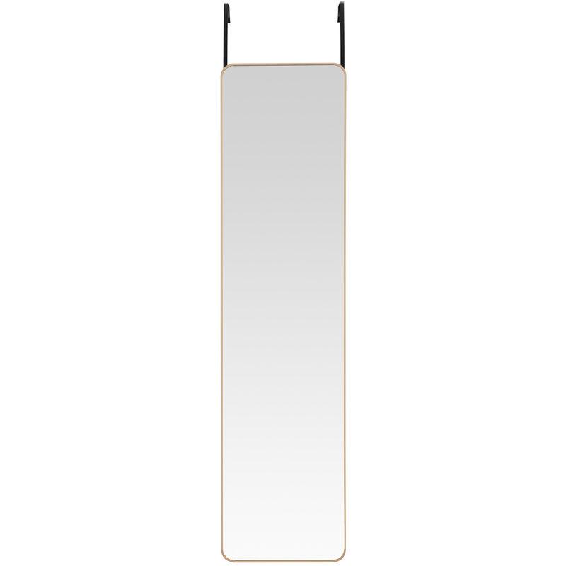 Full Length Mirror with Rounded Corners Door Hanging Gold Large Mirror - Image 3