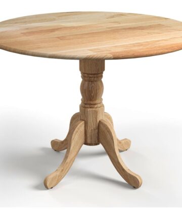 Rustic Dining Table Wooden Dining Table 4-Person Round Table