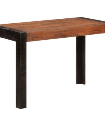 Dining Table Honey Brown 120x60x76 cm Solid Wood Mango vidaXL