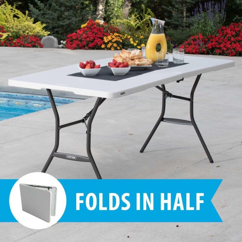 Lifetime 6-Foot Fold-In-Half Table (Essential) - Image 3