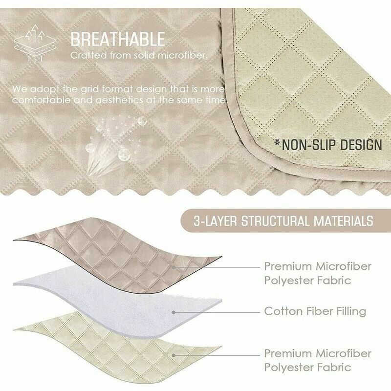 Sofa Slipcovers Slipcover Recliner Chair Slipcover Couch Cover, Reversible Recliner Chair Cover with Adjustable Elastic Strap, Washable Recliner Chair Slipcover Seat Protector - Image 4