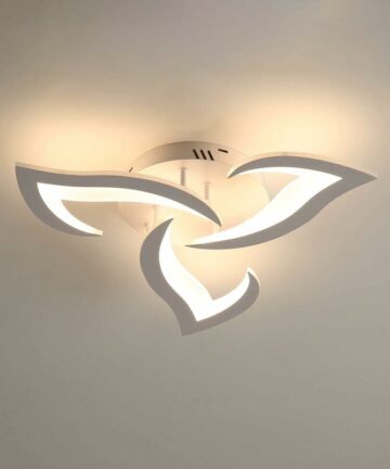 COMELY LED Ceiling Light, 36W 3060LM Modern Ceiling Light Fixture, Dia 58cm Acrylic LED Ceiling Lamp 3 Lights for Living Room Bedroom Kitchen