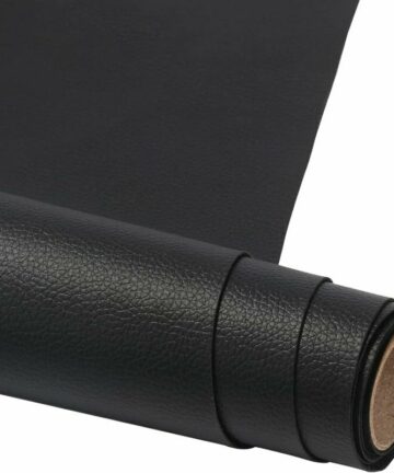 Faux Leather Sticker 50 x 137 cm - Leather Repair Patch - Leather Repair Adhesive for Sofas, Handbags, Jackets, Car Seats, Leather Furniture Repair and Renovation - Black
