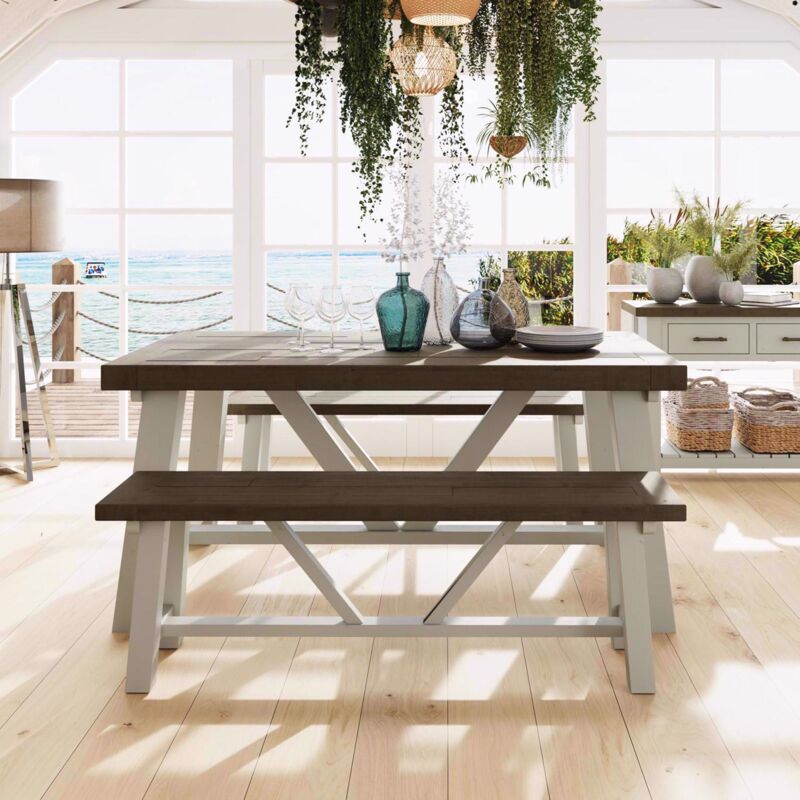 FWStyle Dining Table 160cm Reclaimed Pine - Image 3