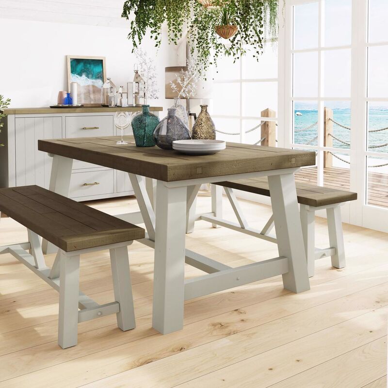 FWStyle Dining Table 160cm Reclaimed Pine - Image 4