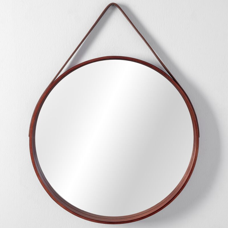 Mirror with Strap REA NBKL-19028 50 cm D.brown - Image 2
