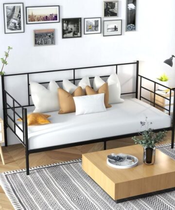 2-in-1 Sofa Bed w/ Arms & Back