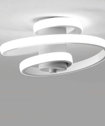 Spiral Led Ceiling Lamp Modern Ceiling Light White Nordic Chandelier Cold White Simple Creative Ceiling Light