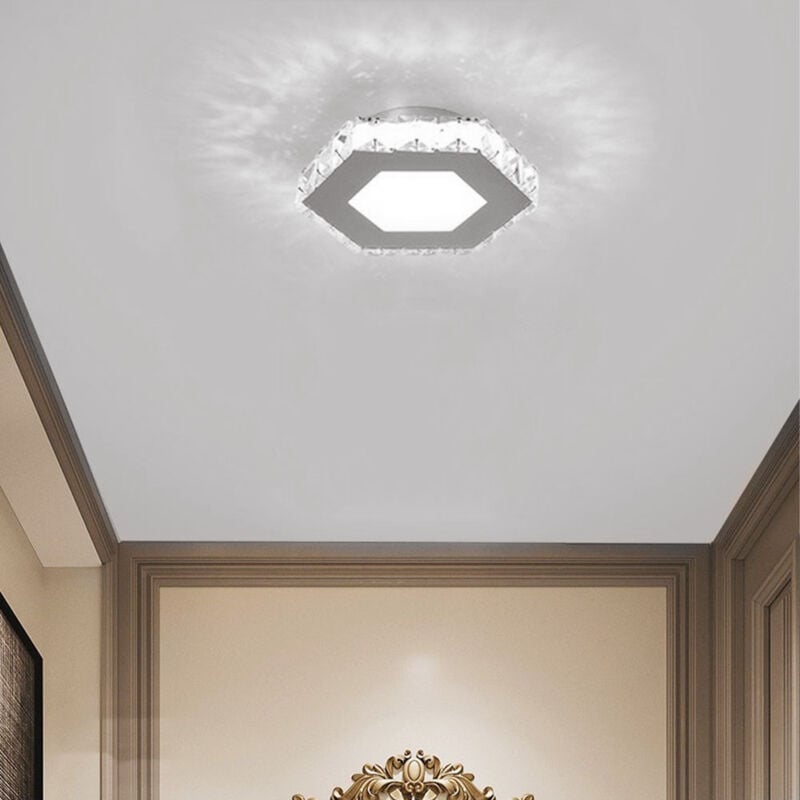 Led Chandelier Modern Ceiling Light Crystal Ceiling Lamp Cold White For Bedroom Dining Room Hallway Kitchen - Image 3