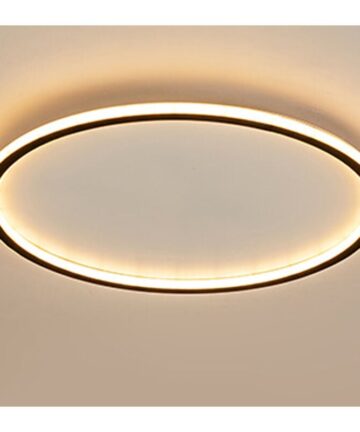 Led Ceiling Light Black, Î¦30CM Round Ceiling Lamp Minimalist Modern Ceiling Light For Kitchen, Hallway, Office, Porch Warm White