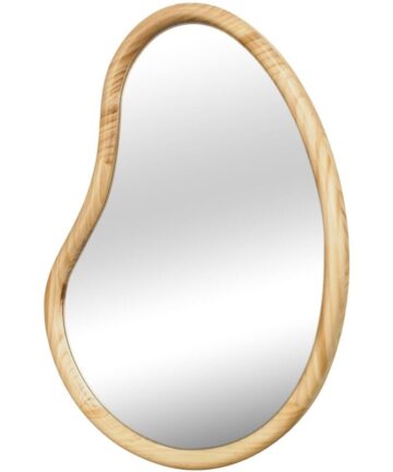 85cm wooden mirror, Jacob, Natural, 3x85x65 cm