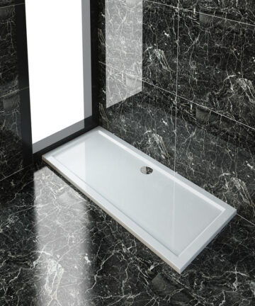 ELEGANT Rectangular 1700 x 700 x 40 mm Shower Tray for Shower Enclosure Cubicle + Waste Trap