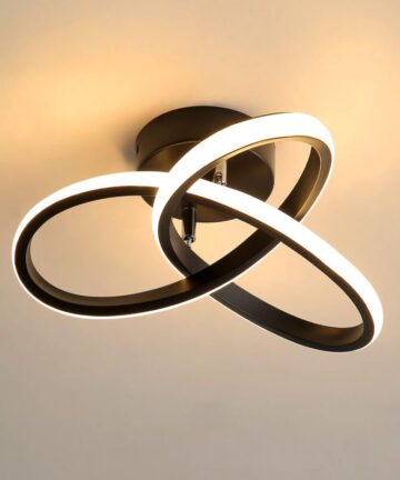 LED Ceiling Light - Hanging Light Fixture for Hallway Living Room Bedroom - Warm White Light 3000K