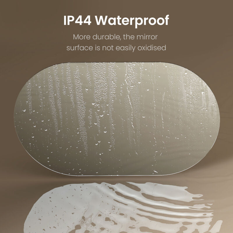 EMKE Wall Mounted Frameless Oval Mirror with Polished Edge 40x70cm Decorative Wall Mirror for Bathroom, Living Room and Cloakroom - Image 3