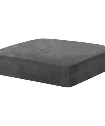 Velvet Sofa Cushion Cover, Stretch Cushion Cover, Universal Sofa Cushion Cover, Non-Slip Sofa Seat Cover, Sofa Backrest Cover, 1 Seater, Grey