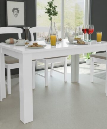 Dining Tableï¼ŒDinner Tableï¼ŒEating table 140x80x75 cm White VSVS61251