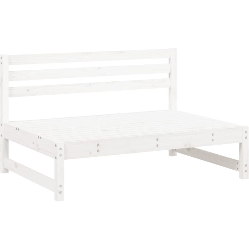 4 Piece Garden Lounge Set,Outdoor Lounge Set White Solid Wood Pine VSVS738273 - Image 3