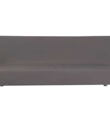 Sollbry Armless Sofa Bed Cover, Stretch Futon Slipcover for 2 Seater, Armless Furniture Protector with Elastic Bottom (Grey)