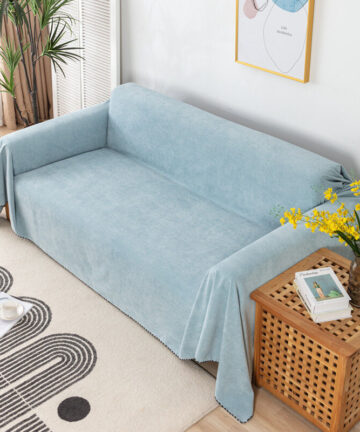 Sollbry Waterproof Sofa Cover Washable Sectional Couch Cover Water Resistant Sofa Slipcover Scratch Proof Furniture Protector for Pets Dogs Cats,Water Blue 18090