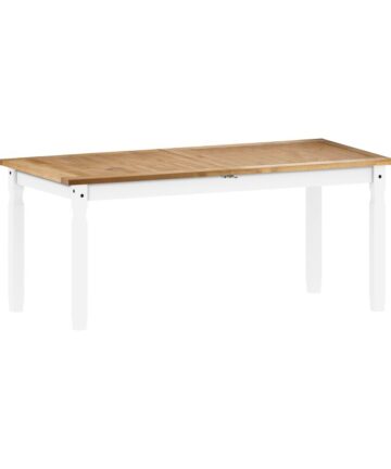 Corona White Large Extending Dining Table