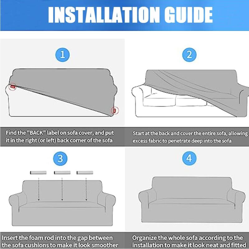 CCYKXA 1pcs Elastic Sofa Cover, Leaf Flower Sofa Cover, Universal Antifouling Sofa Cover with Pillowcase (2 Seater, Flower) - Image 2