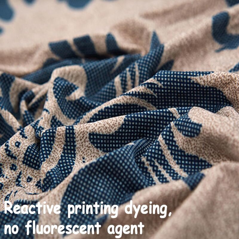 CCYKXA 1pcs Elastic Sofa Cover, Leaf Flower Sofa Cover, Universal Antifouling Sofa Cover with Pillowcase (2 Seater, Flower) - Image 4