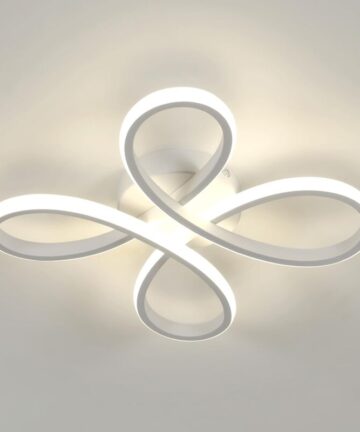 COMELYModern LED Ceiling Light, 30W 3400LM Ceiling Lamp, LED Ceiling Light Fixture for Bedroom Living Room, Dining Room Kitchen, Neutral Light 4500K, 30cm, White [Energy Class E]