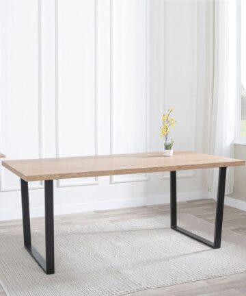 Kimberly 6 Seater Dining Table with U Legs - 180cm