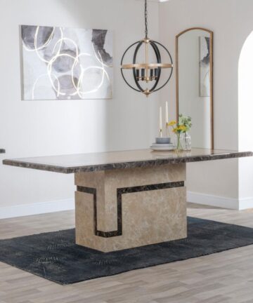 Taranto Cream Marble Dining Table 160
