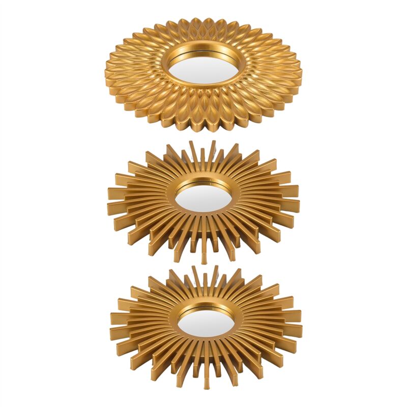 Gold Mirrors for Wall Pack of 3 - Room Decor & Home Decorative - Image 3