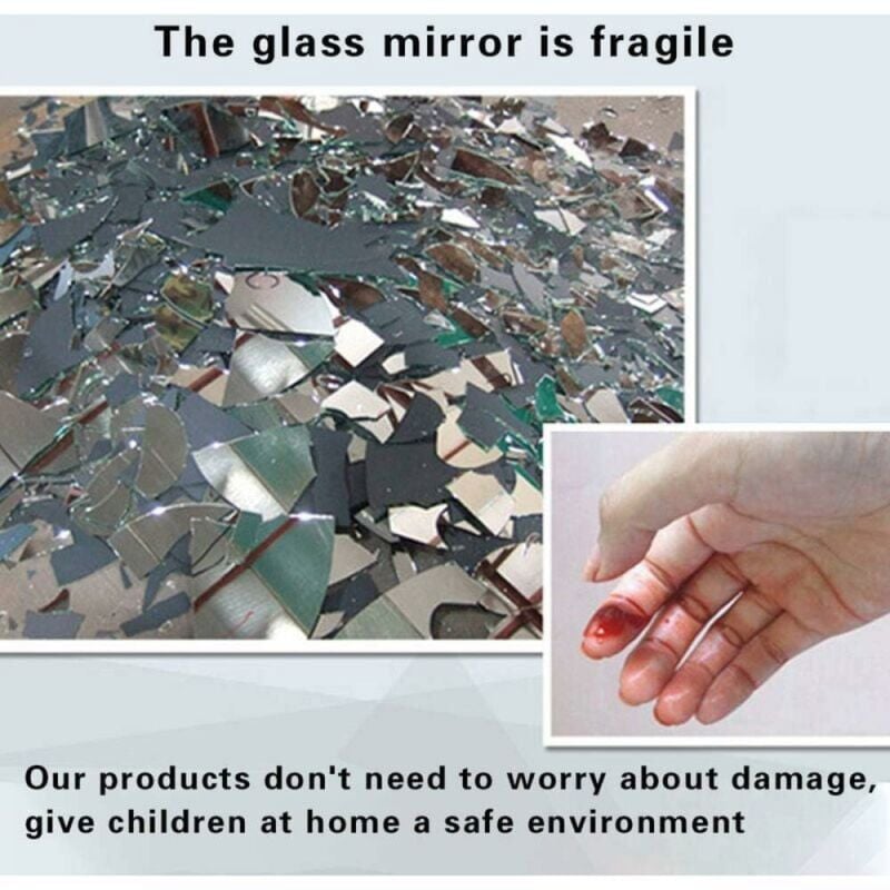 Self-adhesive mirror with adhesive backing, wall sticker, soft mirror - Image 4