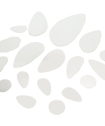 Decorative Oval Acrylic Mirror Wall Sticker Art Home DIY Frameless Backgrounds Decor Mirrors