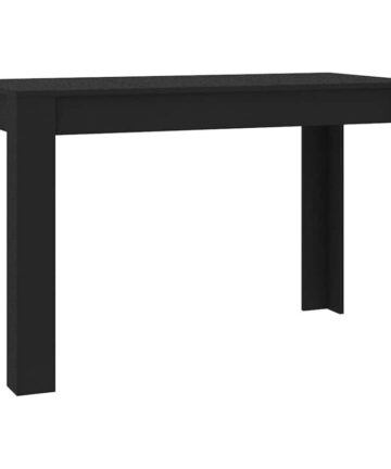 Dining Table Black 120x60x76 cm Engineered Wood vidaXL