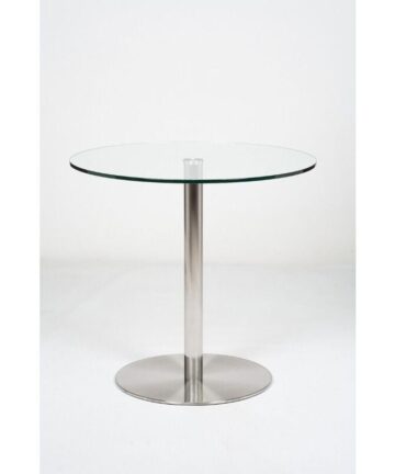 Target 80cm Small Round Glass Dining Table