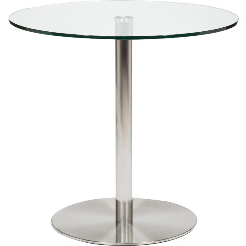 Target 80cm Small Round Glass Dining Table - Image 2