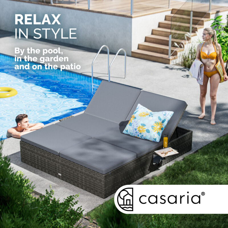 CASARIA® Washington Wooden Garden Side Table Solid Acacia Wood 45x45x45cm Indoor Outdoor Tea Table Balcony Flower Stool - Image 4