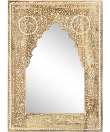 Hand Painted Mirror 40x55 cm Solid Mango Wood vidaXL