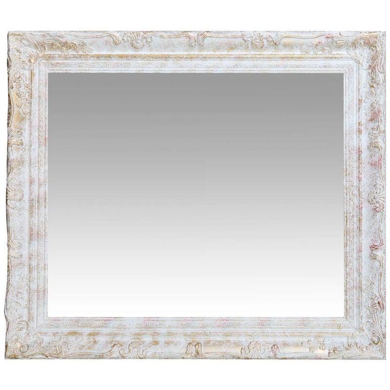 Vertical / horizontal antiqued silver finish W64xDP4xH74 cm sized Hanging Wall Mirror - Image 4