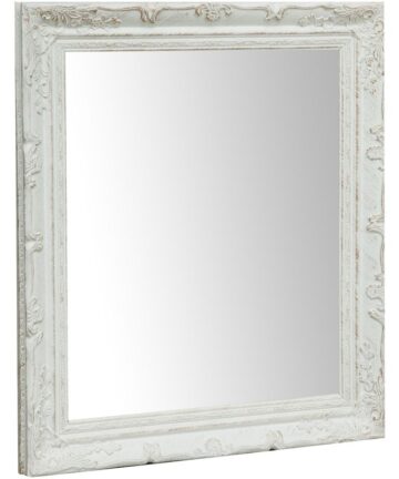 Vertical / horizontal antiqued white finish W64xDP4xH74 cm sized Hanging Wall Mirror