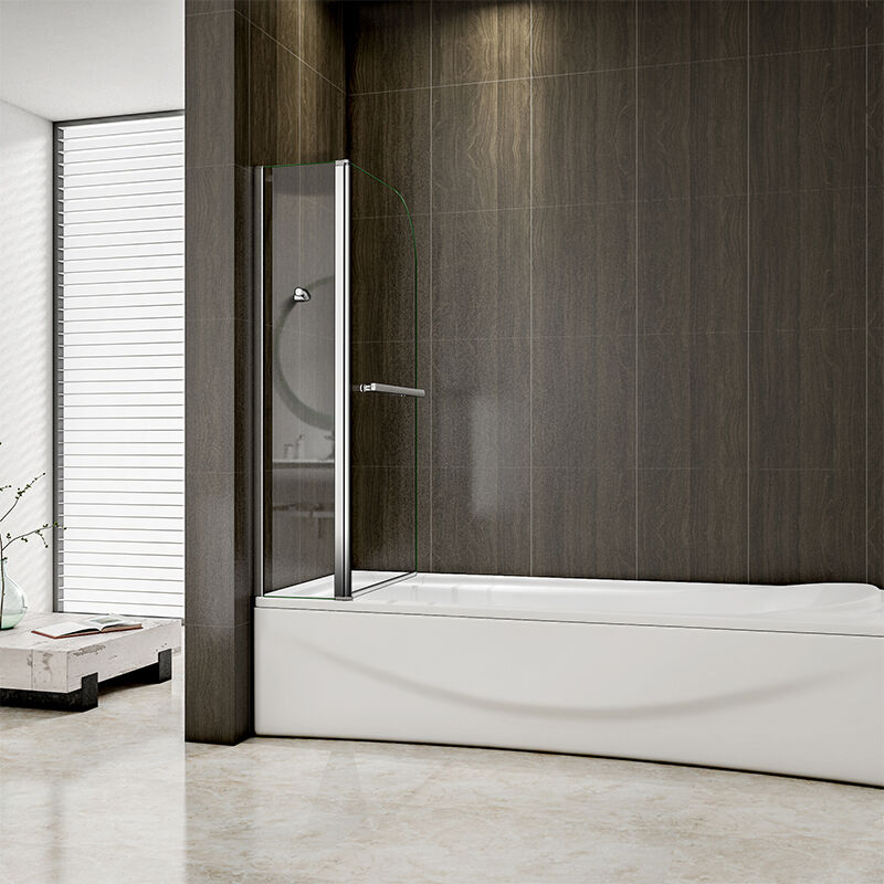 1000X1400mm 180 degrees Pivot Shower Bath Screen Easyclean Glass - Image 4