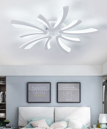 Modern V Shape LED Chandelier Ceiling Light,5 Head Cool White