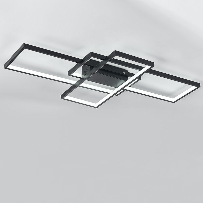 Modern Rectangle LED Chandelier Ceiling Light , 90CM Cool White - Image 4