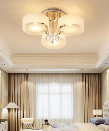 LED Crystal Ceiling Light Chandelier Lamp, 3 Head