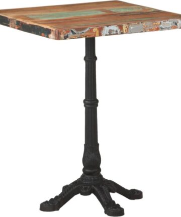 Bistro Table 60x60x76 cm Solid Reclaimed Wood vidaXL