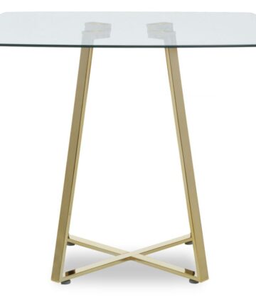 Premier Housewares Metropolitan Square Glass Dining Table