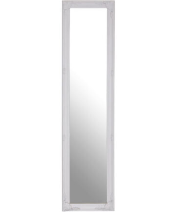 Premier Housewares Elizabeth White Wood Floor Standing Mirror