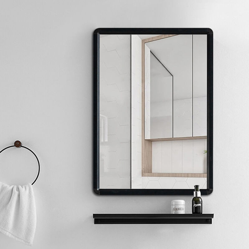 Modern Rectangle Frame Mirror with No Drilling, 48X63CM - Image 2
