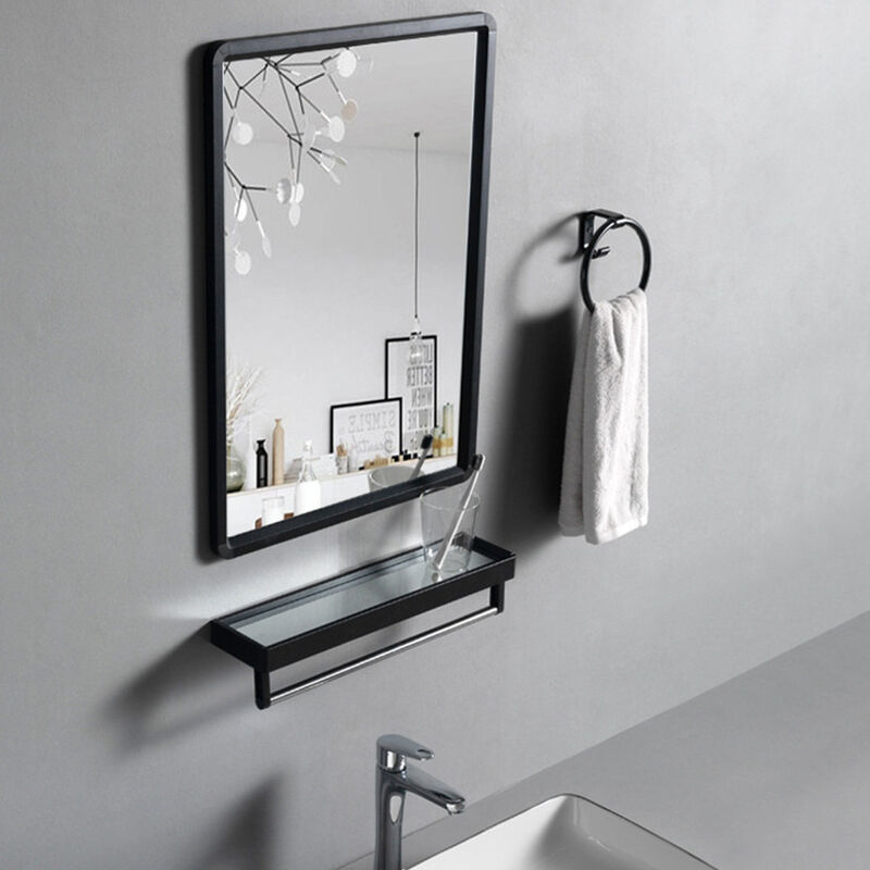 Modern Rectangle Frame Mirror with No Drilling, 48X63CM - Image 4