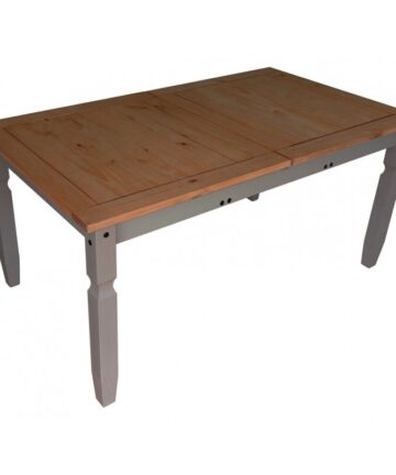 Corona Grey Wax Large Extending Dining Table