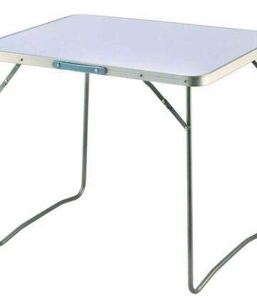 Camping Table Portable Picnic Table Aluminum Folding Table Indoor Outdoor Table Heavy Duty Garden Trestle Set for BBQ Picnic Party, Load Capacity 15KG, Length 80cm